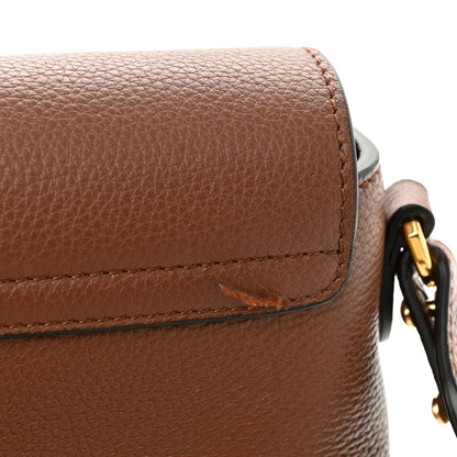 Burberry Calfskin Vintage Check Note Crossbody Bag Tan 10 of 10