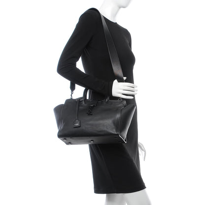 Saint Laurent Calfskin Small Monogram Downtown Cabas Black 2 of 15