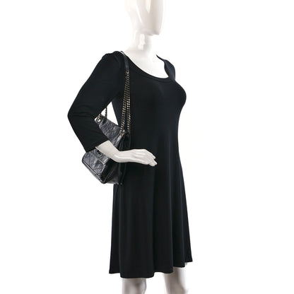 Saint Laurent Crinkled Calfskin Matelasse Monogram Medium Niki Chain Satchel Black 2 of 12