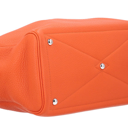 Hermes Taurillon Clemence Victoria II 35 Orange 8 of 9