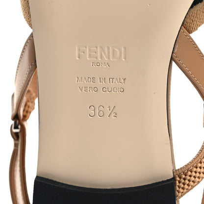 Fendi Technical Mesh FF Colibri Lite Slingback Ballerina Flats 36.5 Multicolor 7 of 8