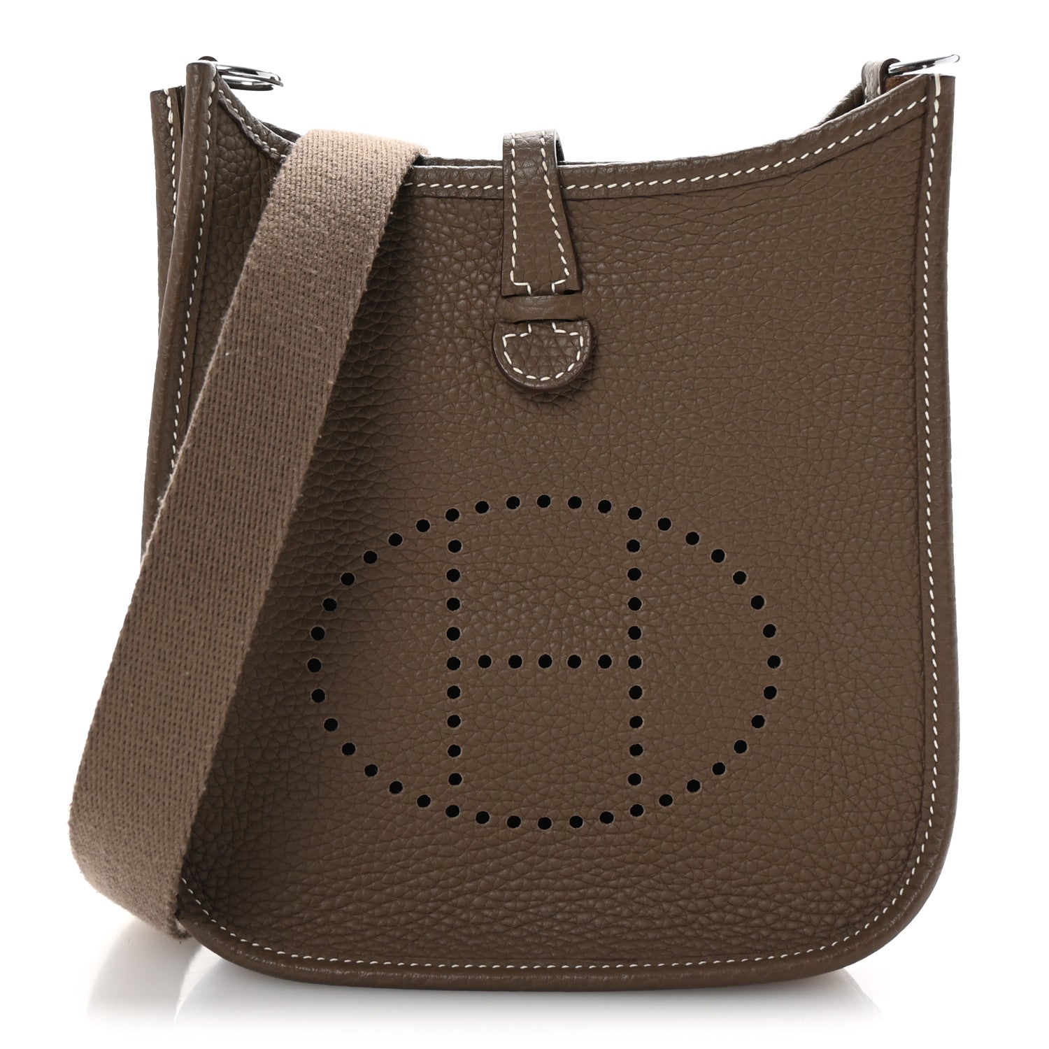 Hermes Taurillon Clemence Evelyne TPM Etoupe 1 of 10