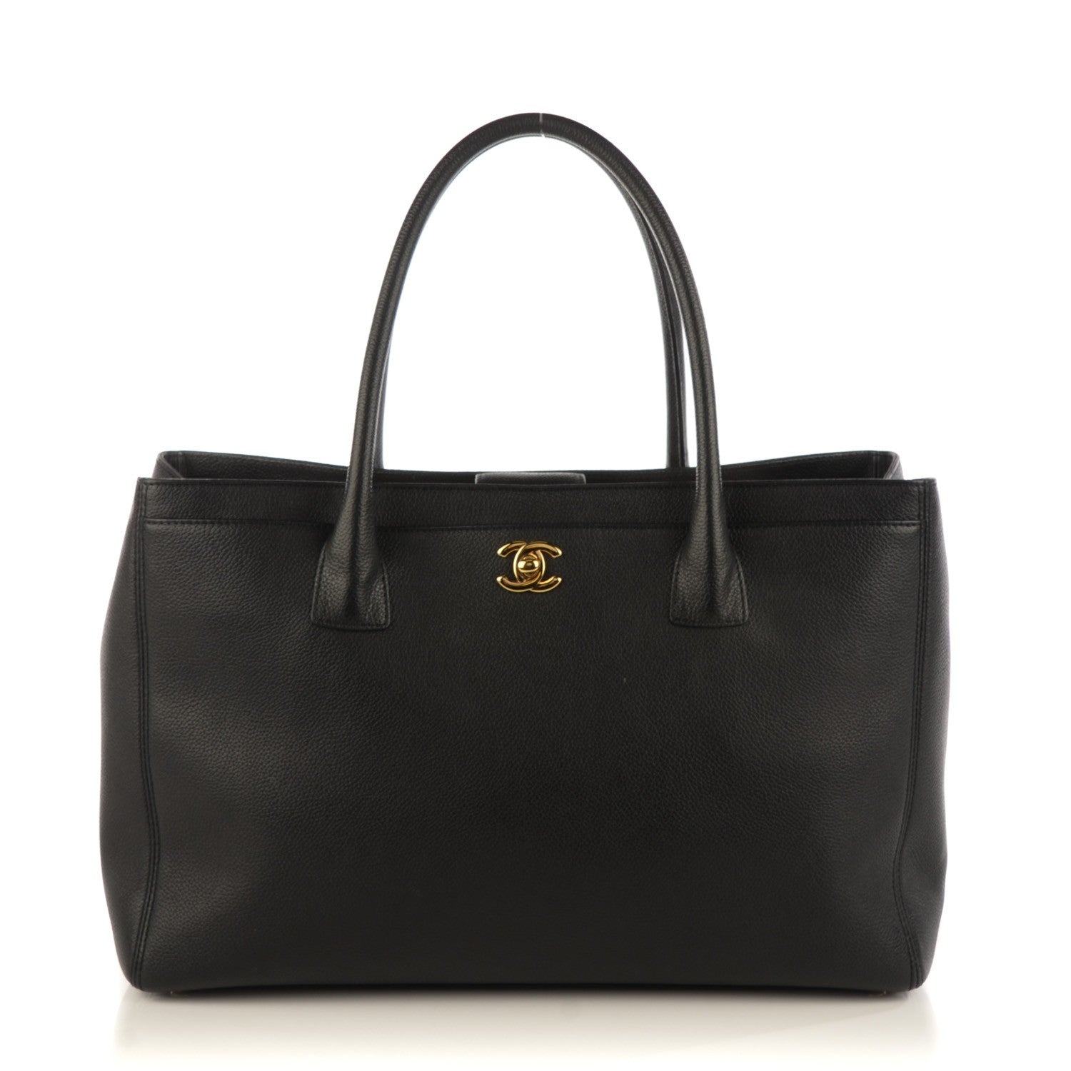 Chanel Calfskin Cerf Executive Shopper Tote Black 1 of 7