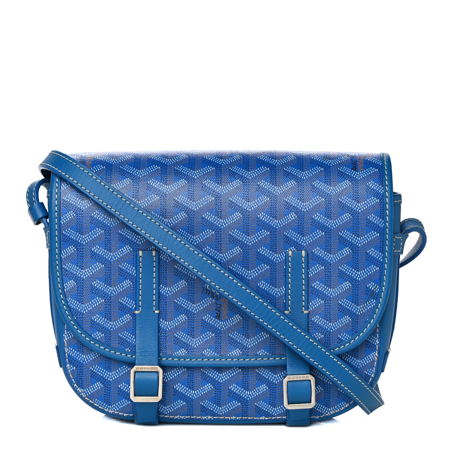 Goyard Goyardine Belvedere PM Messenger Bag Sky Blue 1 of 15