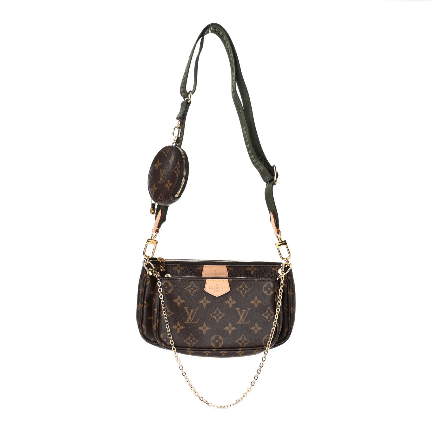 Louis Vuitton Monogram My World Tour Multi Pochette Accessories Kaki 1 of 5