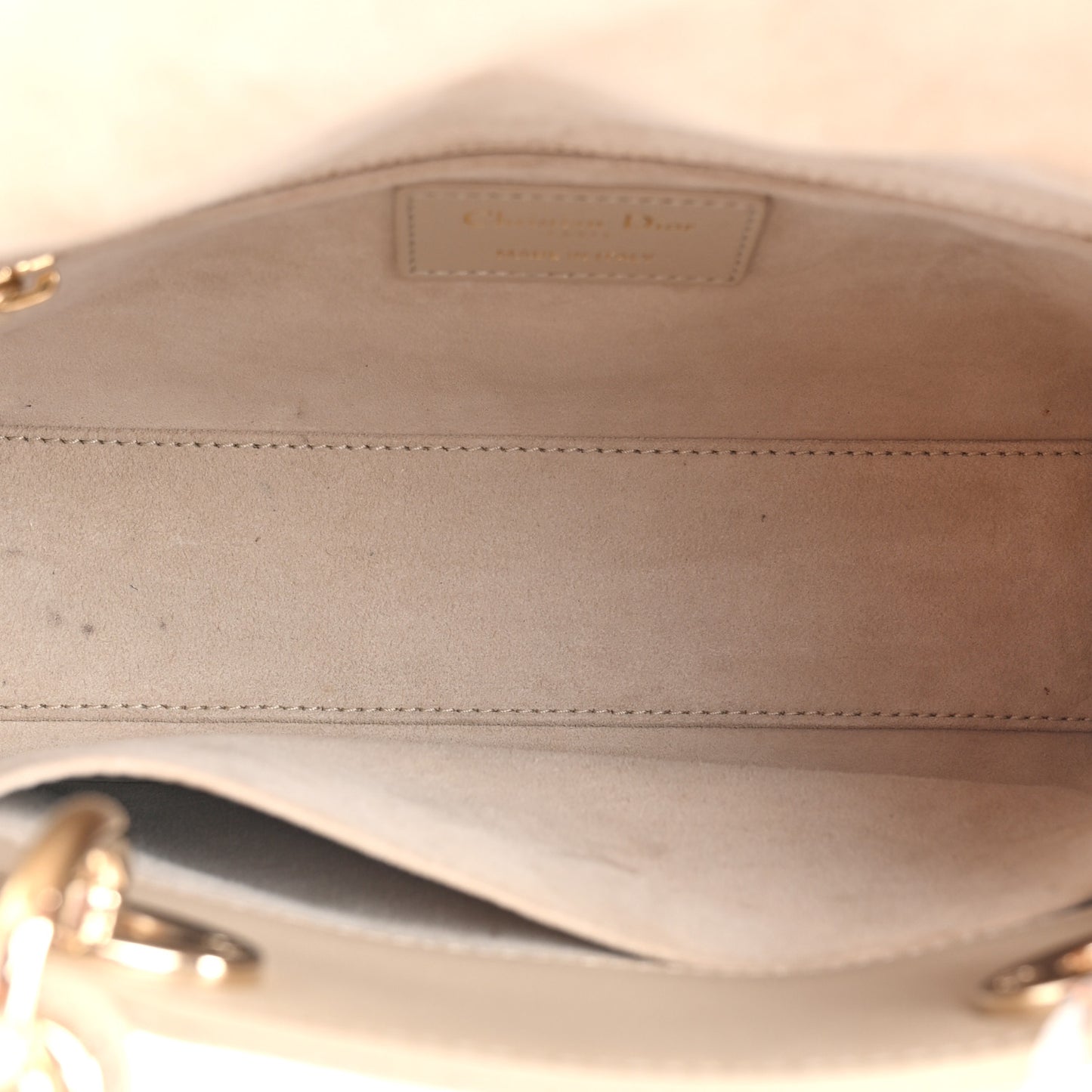 Lambskin Cannage Small My ABCDior Lady Dior Beige
