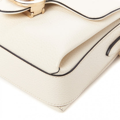 Gucci Dollar Calfskin Interlocking G Crossbody Bag Mystic White 5 of 9