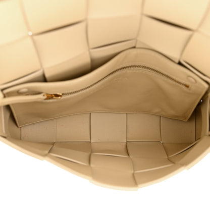 Bottega Veneta Brushed Calfskin Maxi Intreccio Crossbody Cassette Bag Porridge 5 of 11
