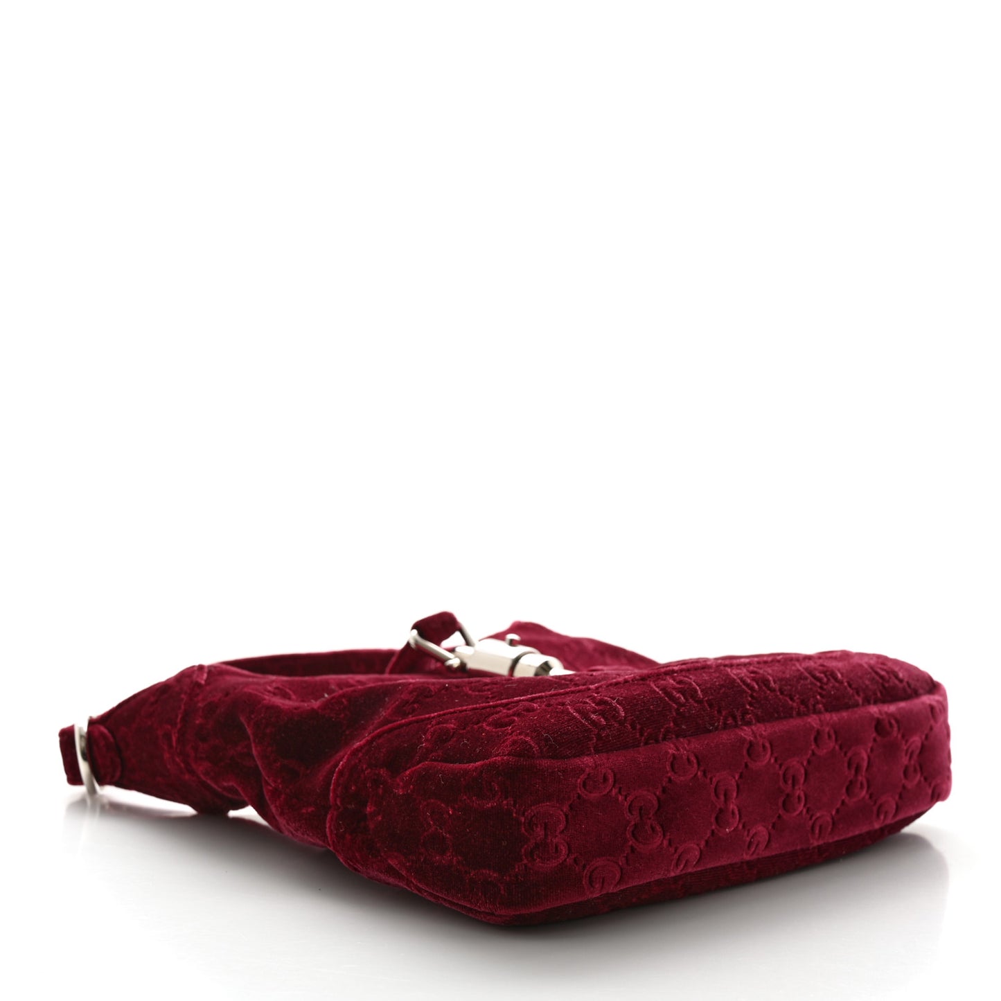 New Velvet Ashmir GG Monogram Small Jackie 1961 Hobo Red