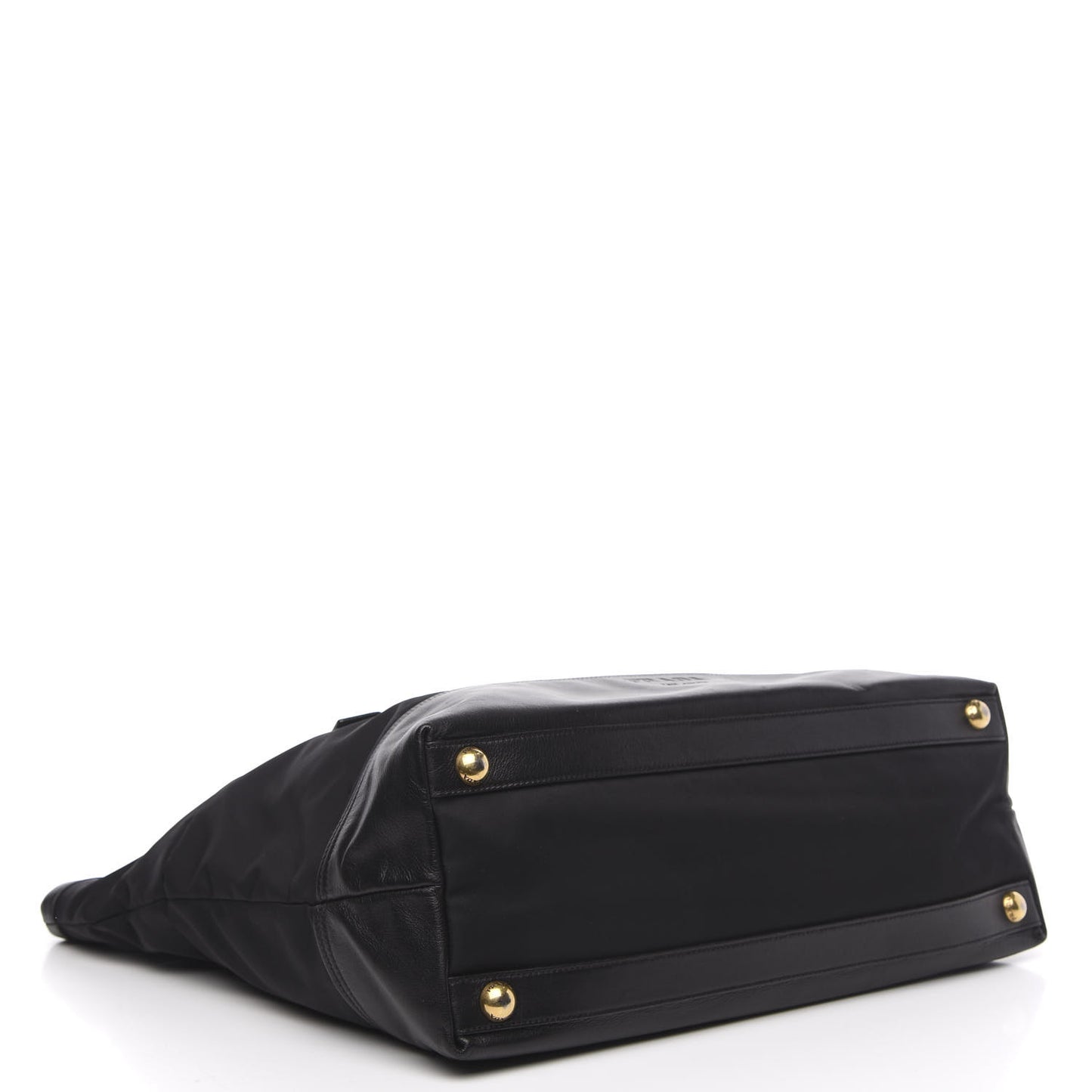 Tessuto Nylon Soft Calf Tote Black