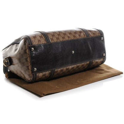 Gucci Crystal Monogram Large Duchessa Boston Dark Brown 7 of 17
