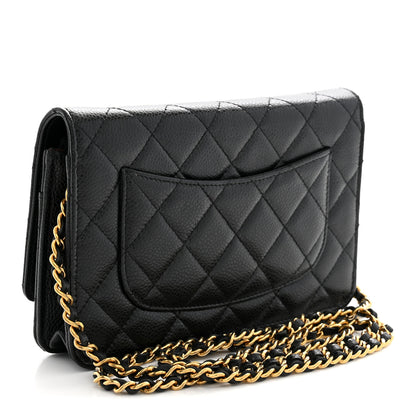 Chanel Caviar Quilted Wallet on Chain WOC Black 3 of 10