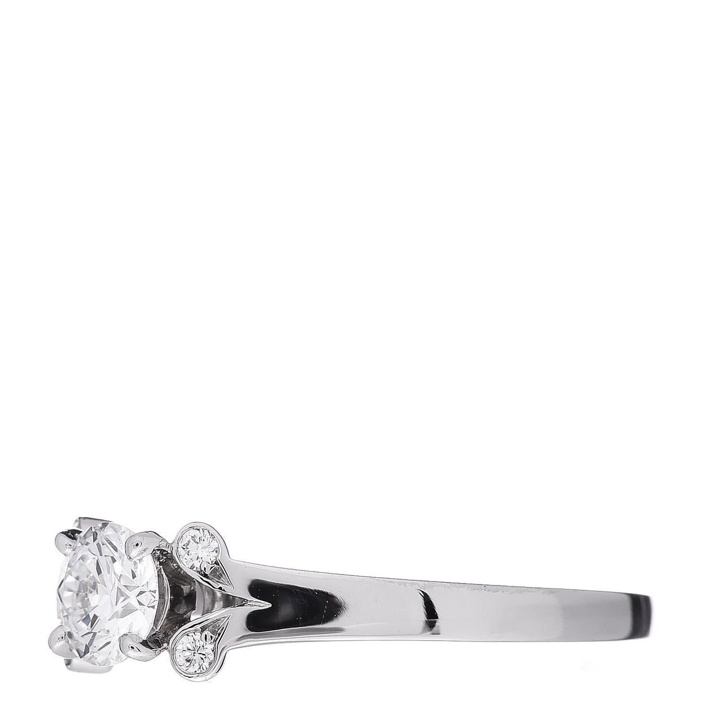 Platinum Diamond .35ct Ballerine Engagement Ring 50 5.25