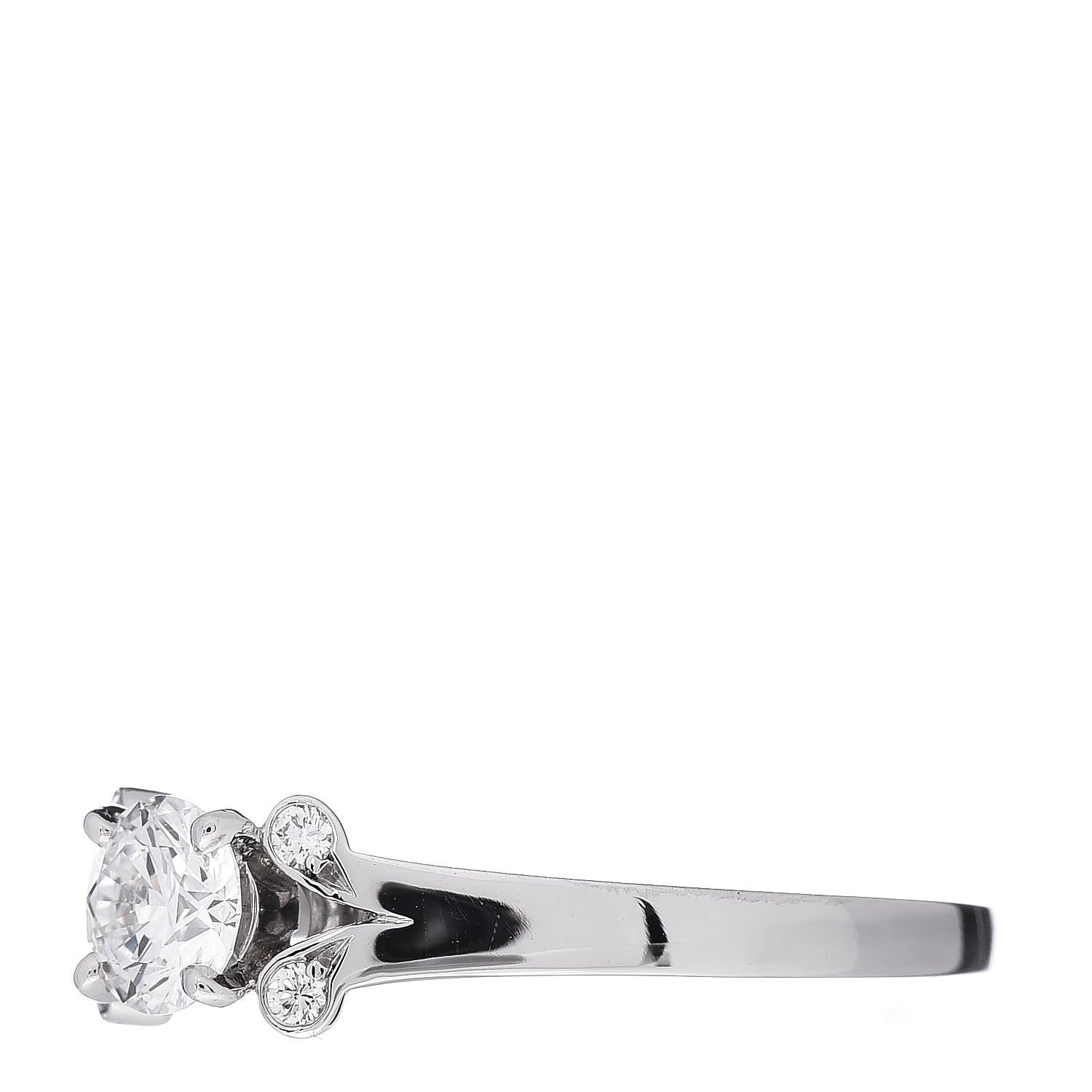 Cartier Platinum Diamond .35ct Ballerine Engagement Ring 50 5.25 3 of 7