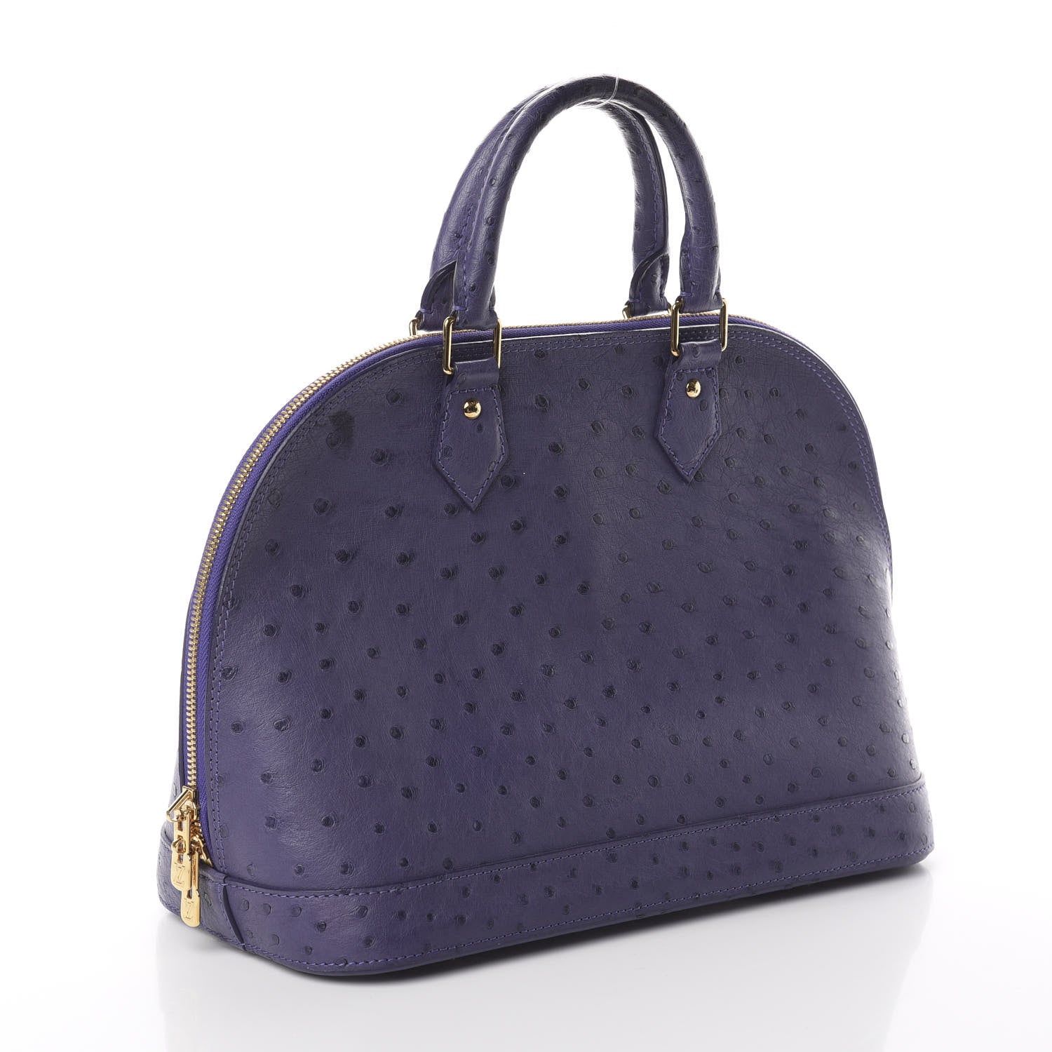 Louis Vuitton Ostrich Alma PM Figue 2 of 8