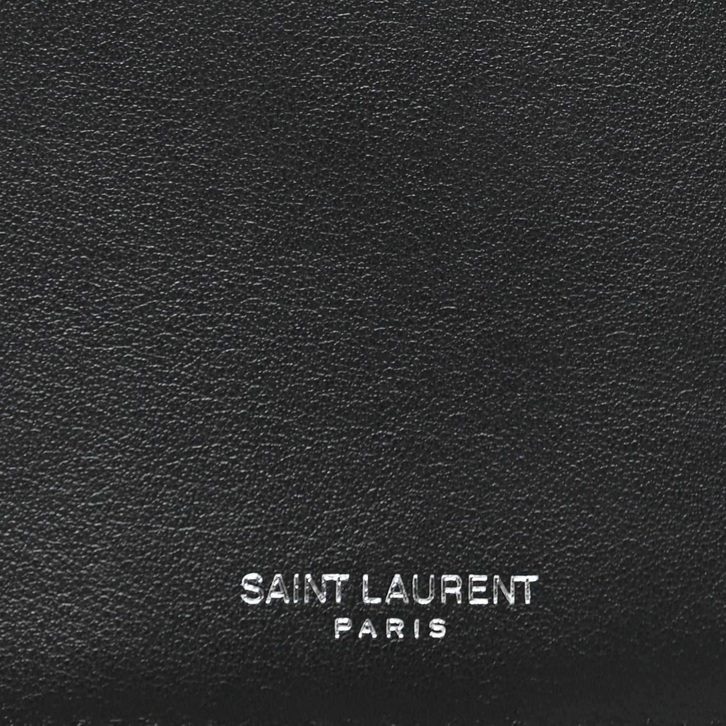 Calfskin Fragments Card Holder Black