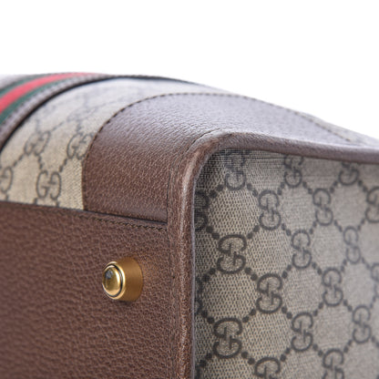 Gucci Soft GG Supreme Monogram Web Neo Vintage Duffle Bag Beige New Acero Crop 11 of 13