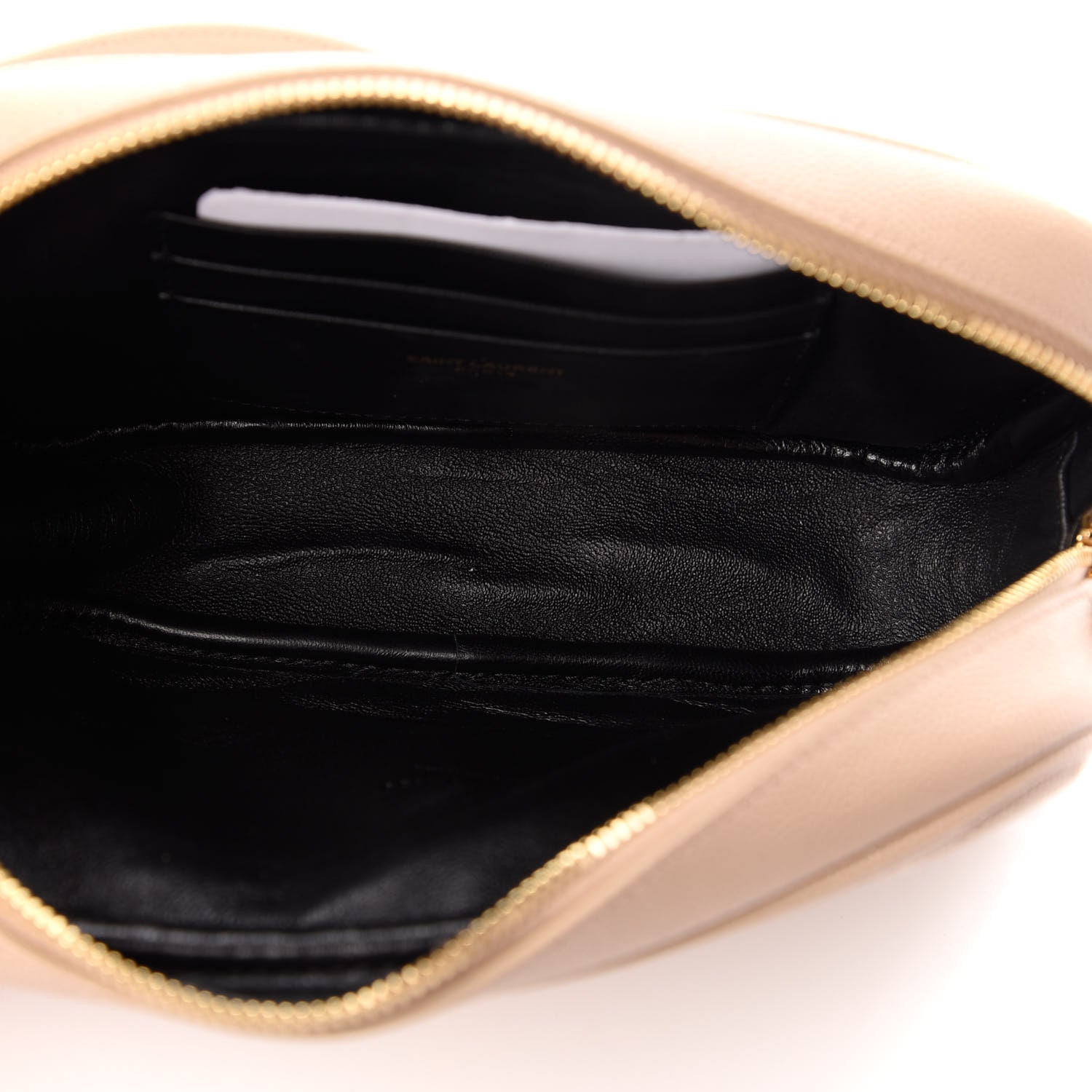 Saint Laurent Grain De Poudre Matelasse Monogram Mini Lou Camera Bag Dark Beige 5 of 9