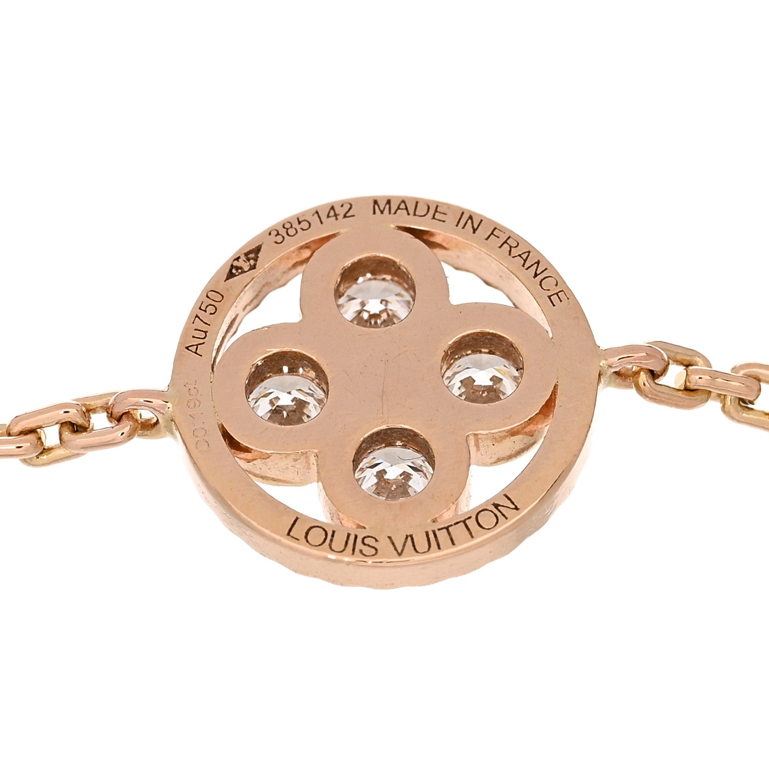 Louis Vuitton 18K Pink Gold Diamond Sun Blossom Bracelet 3 of 3