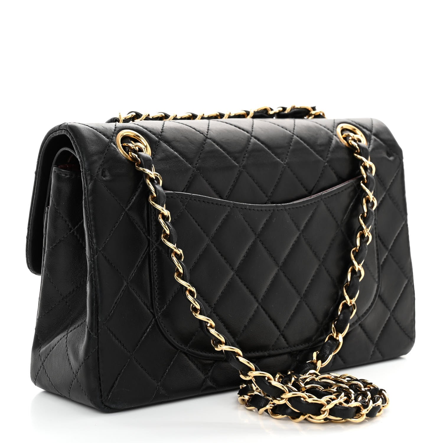Chanel Lambskin Quilted Small Double Flap Black 3 of 10