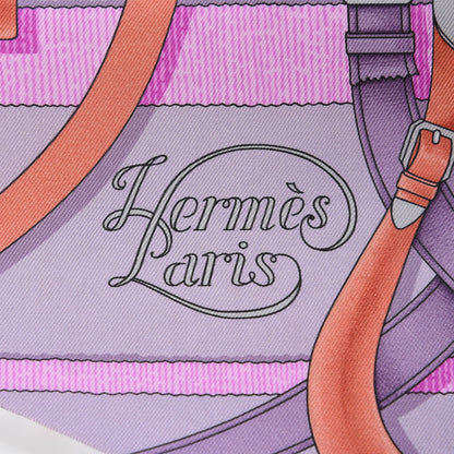 Hermes Silk Sangles en Zigzag Fleuries Maxi Twilly 4 of 5