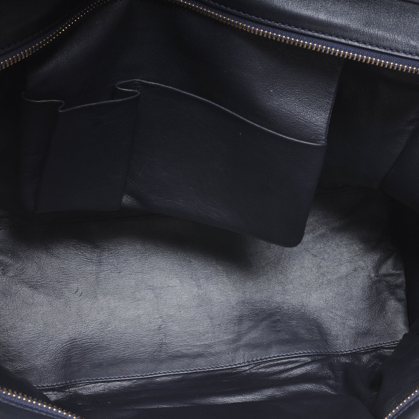 Leather and Linen Shoulder Luggage Tri-Color Poppy