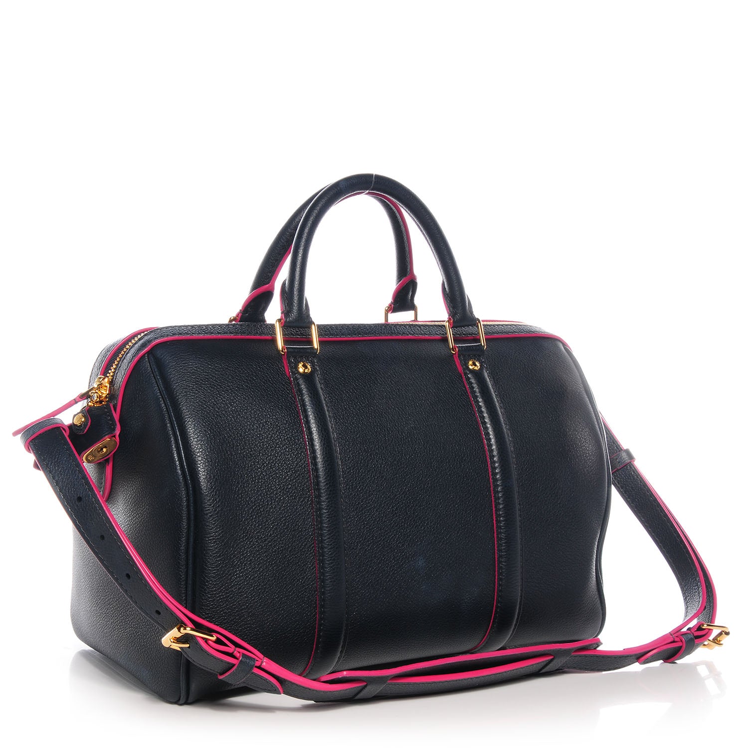Louis Vuitton Veau Cachemire SC Bag PM Cobalt Fuchsia 3 of 7