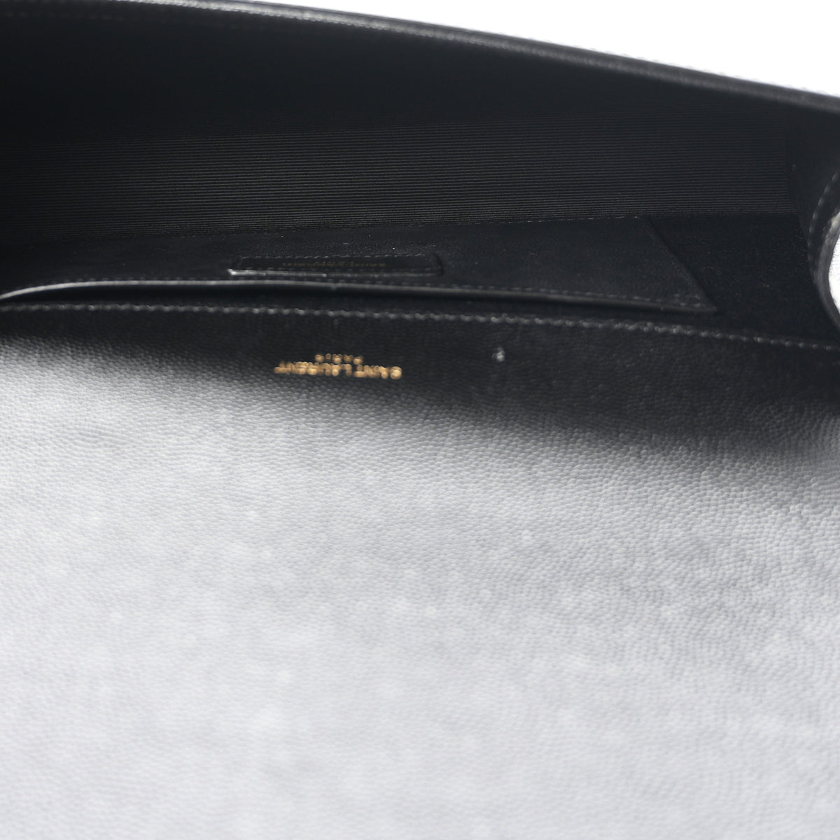 Saint Laurent Grain De Poudre Monogram Cassandre Clutch Black 5 of 11