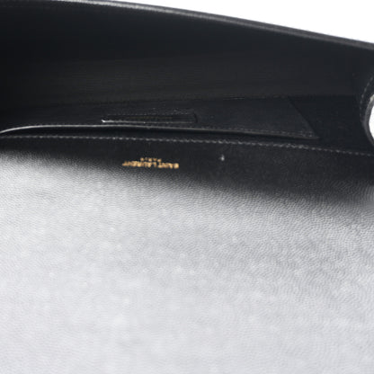 Saint Laurent Grain De Poudre Monogram Cassandre Clutch Black 5 of 11