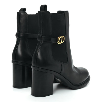 Christian Dior Calfskin Empreinte Ankle Boots 41 Black 4 of 9