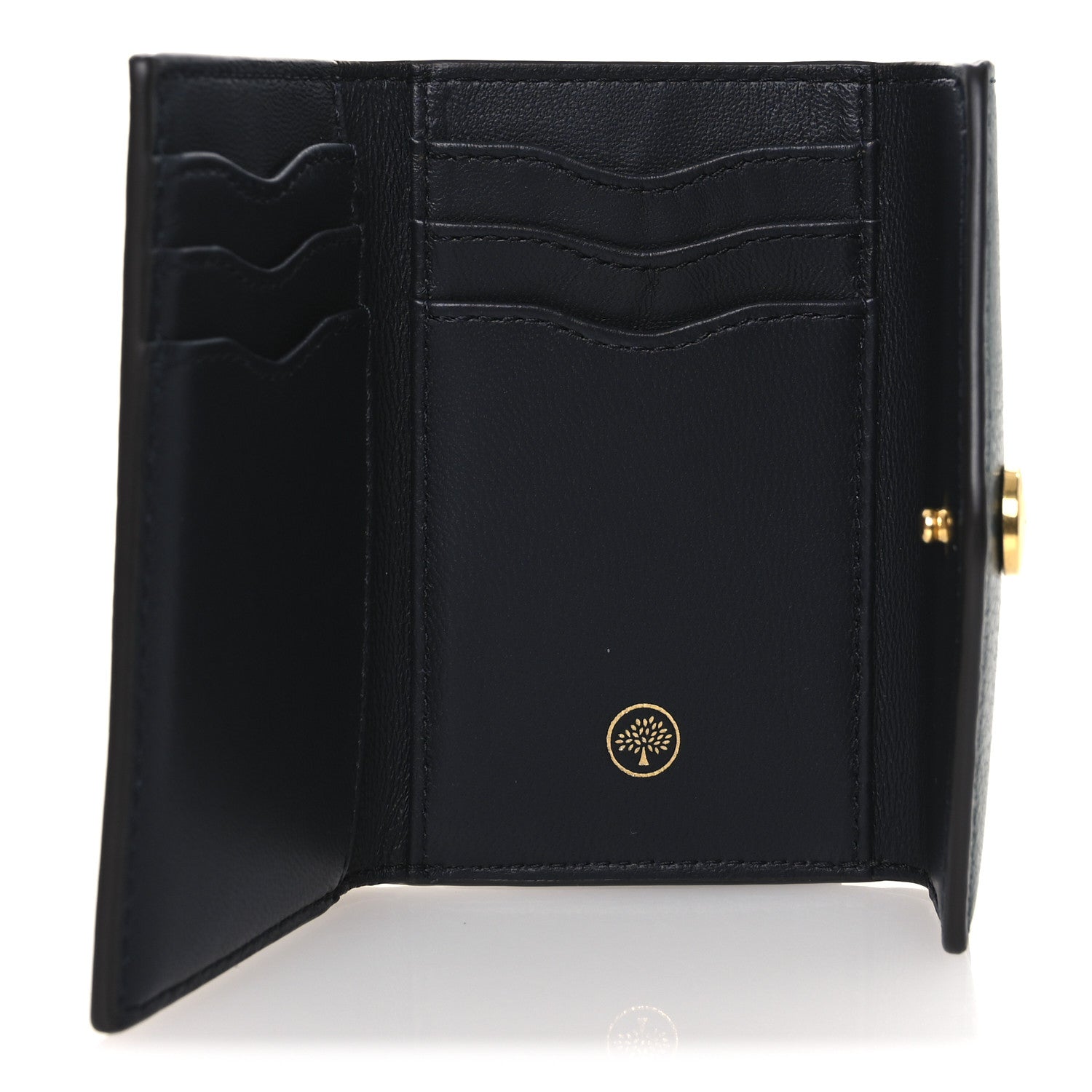 Mulberry Heavy Grain Folded Multi Card Case Wallet Green 9 of 16