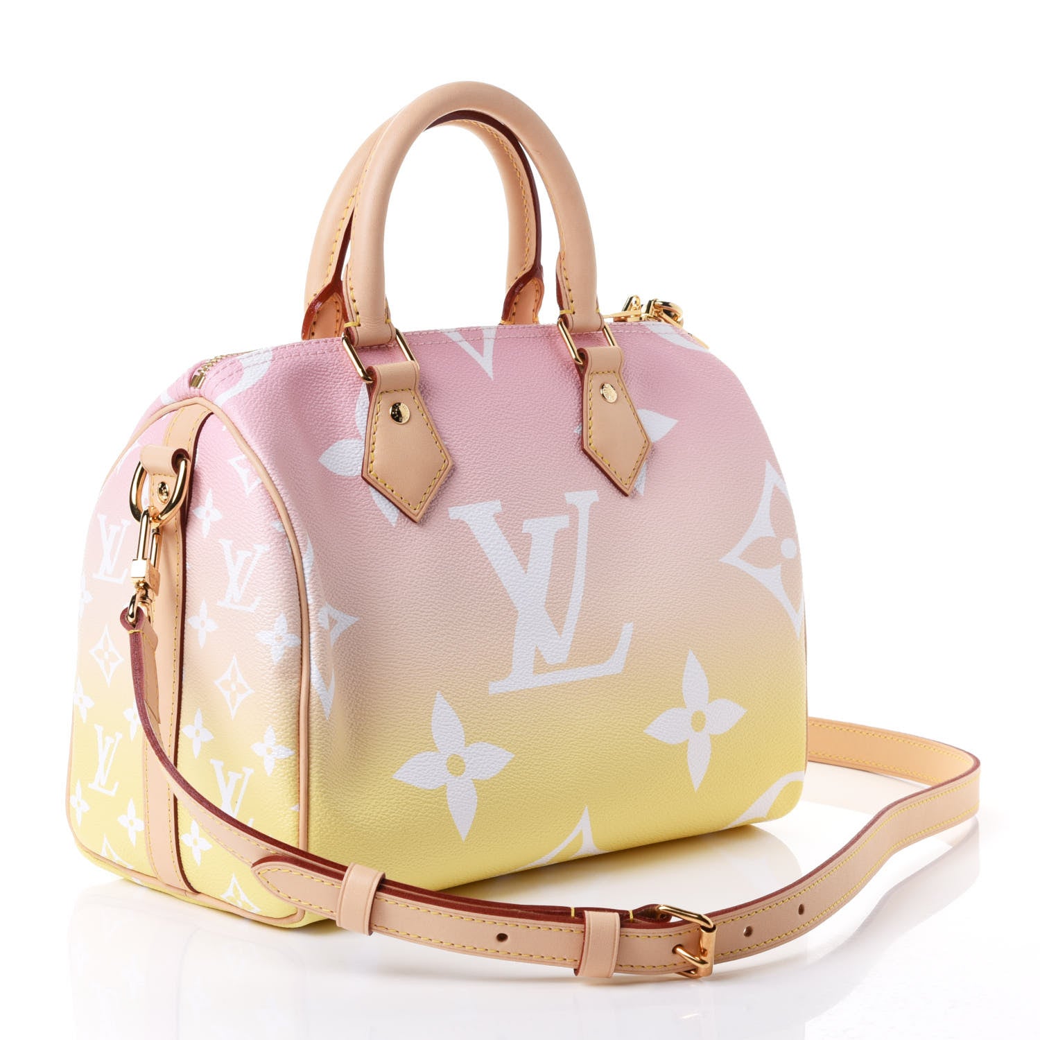 Louis Vuitton Monogram Giant By The Pool Speedy Bandouliere 25 Light Pink 2 of 4