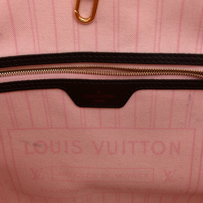 Louis Vuitton Damier Ebene Neo Neverfull MM Rose Ballerine 7 of 12