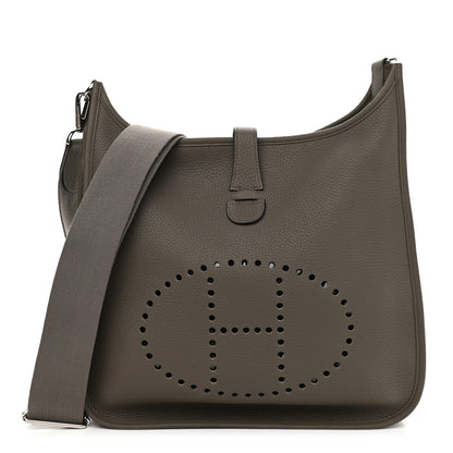 Hermes Taurillon Clemence Evelyne III GM Etain 1 of 10