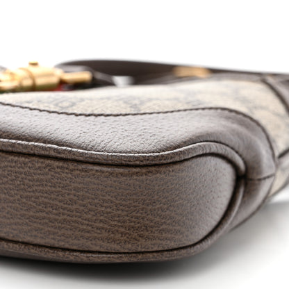 Gucci X BALENCIAGA BB Supreme Monogram Calfskin Web Mini Jackie 1961 Hobo Beige Ebony 11 of 11