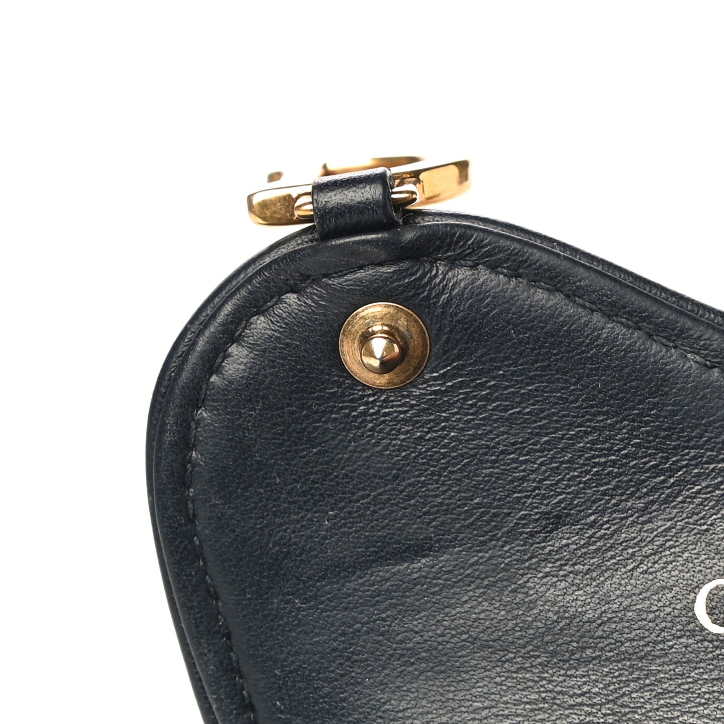 Oblique Saddle Card Holder Blue