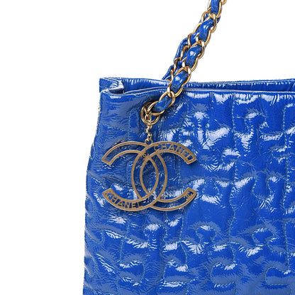 Chanel Patent Puzzle Tote Electric Blue 10 of 10