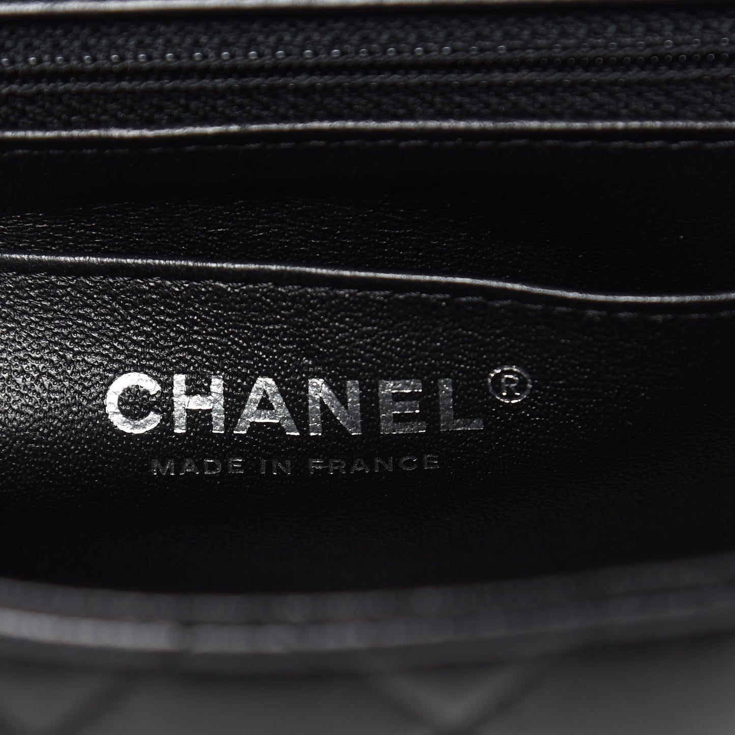 Lambskin Quilted Mini Square Flap Black