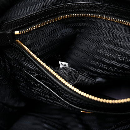 Prada Saffiano Tessuto Nylon Shopping Tote Black 7 of 11