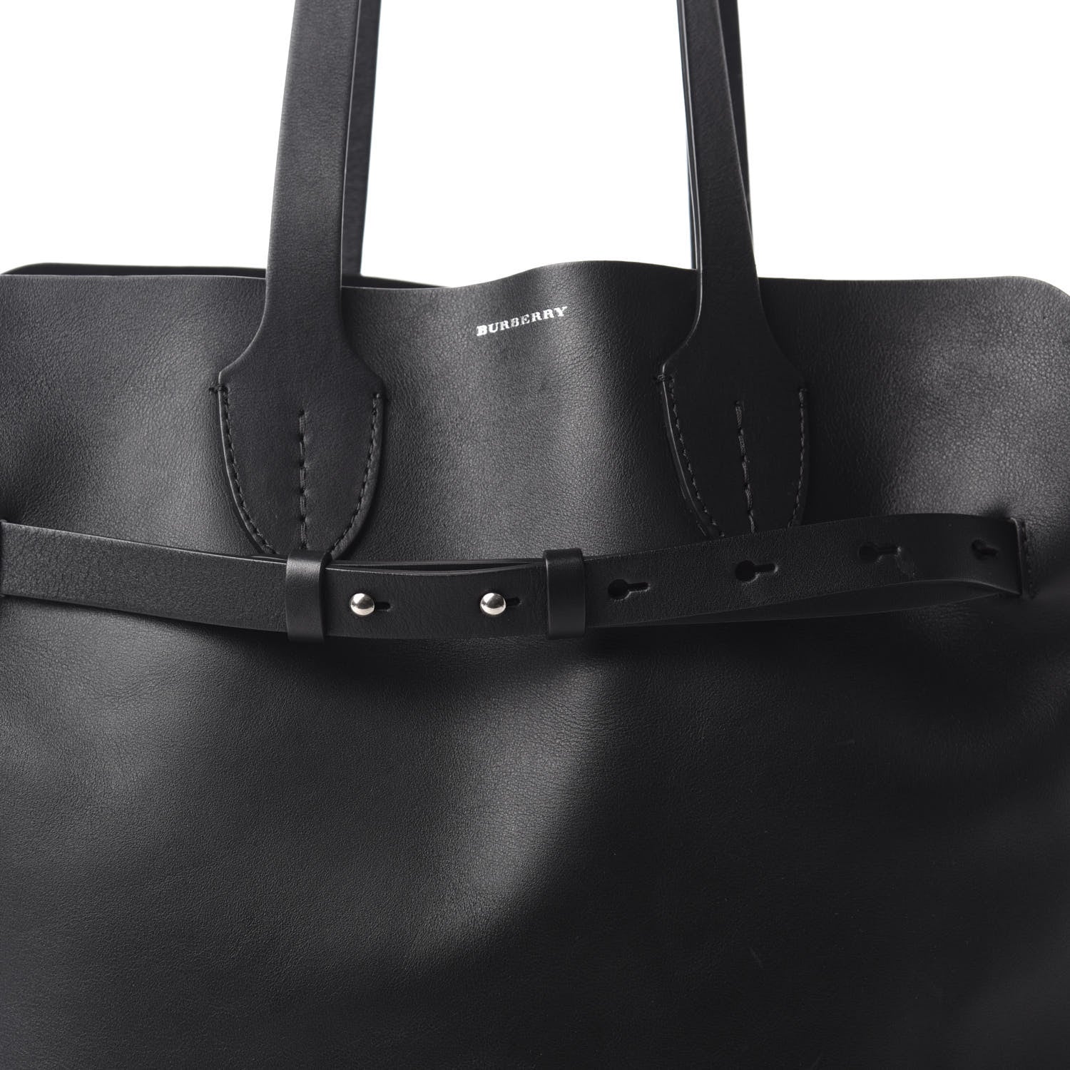 Burberry Soft Smooth Calfskin Medium Tote Black 12 of 12