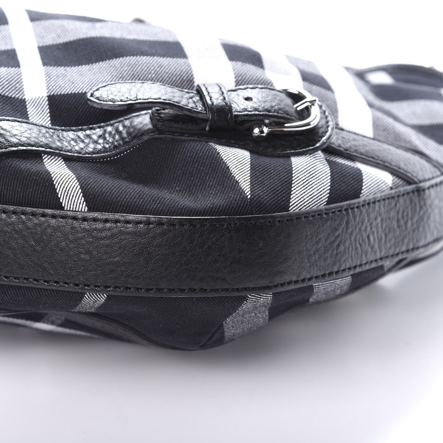 Burberry Black Check Larkin Hobo Black 9 of 9