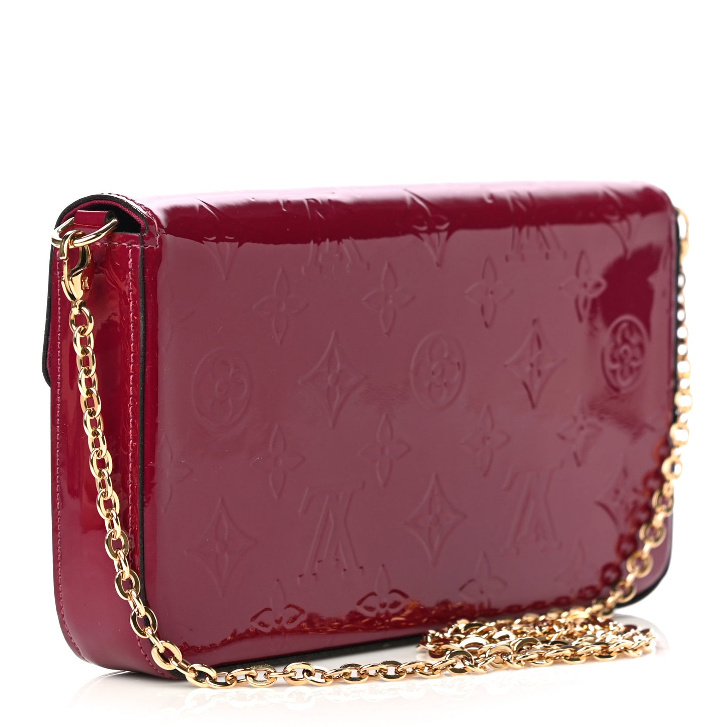 Vernis Felicie Chain Wallet Magenta