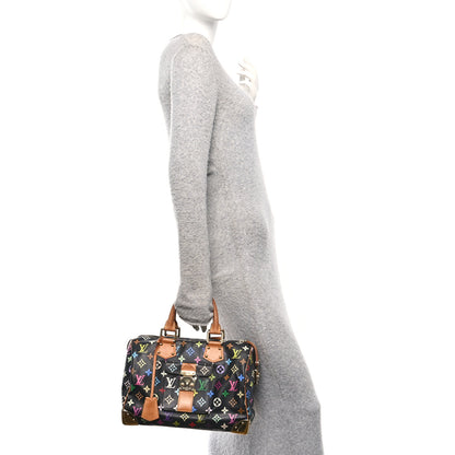 Louis Vuitton Monogram Multicolor Speedy 30 Black 2 of 9