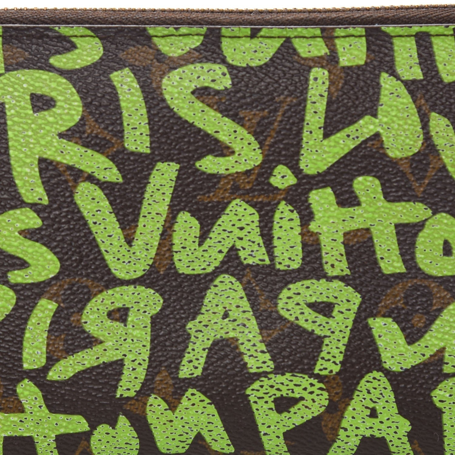 Louis Vuitton Monogram Graffiti Zippy Wallet Green 8 of 15