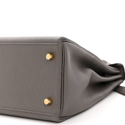 Hermes Togo Kelly Retourne 28 Etain 10 of 11