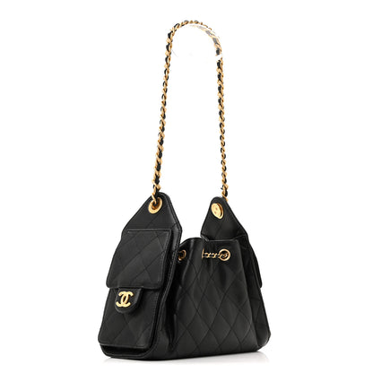Chanel Caviar Quilted Mini Chanel 25 Handbag Black 6 of 37