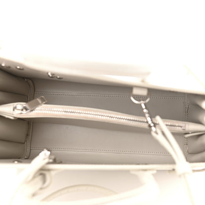Saint Laurent Calfskin Crocodile Embossed Baby Sac De Jour Gris Perle 5 of 12