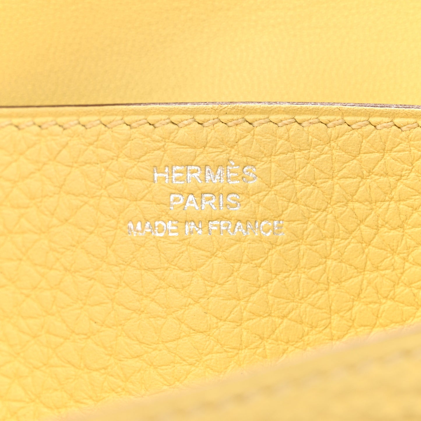Togo Dogon Recto Verso Wallet Jaune Poussin