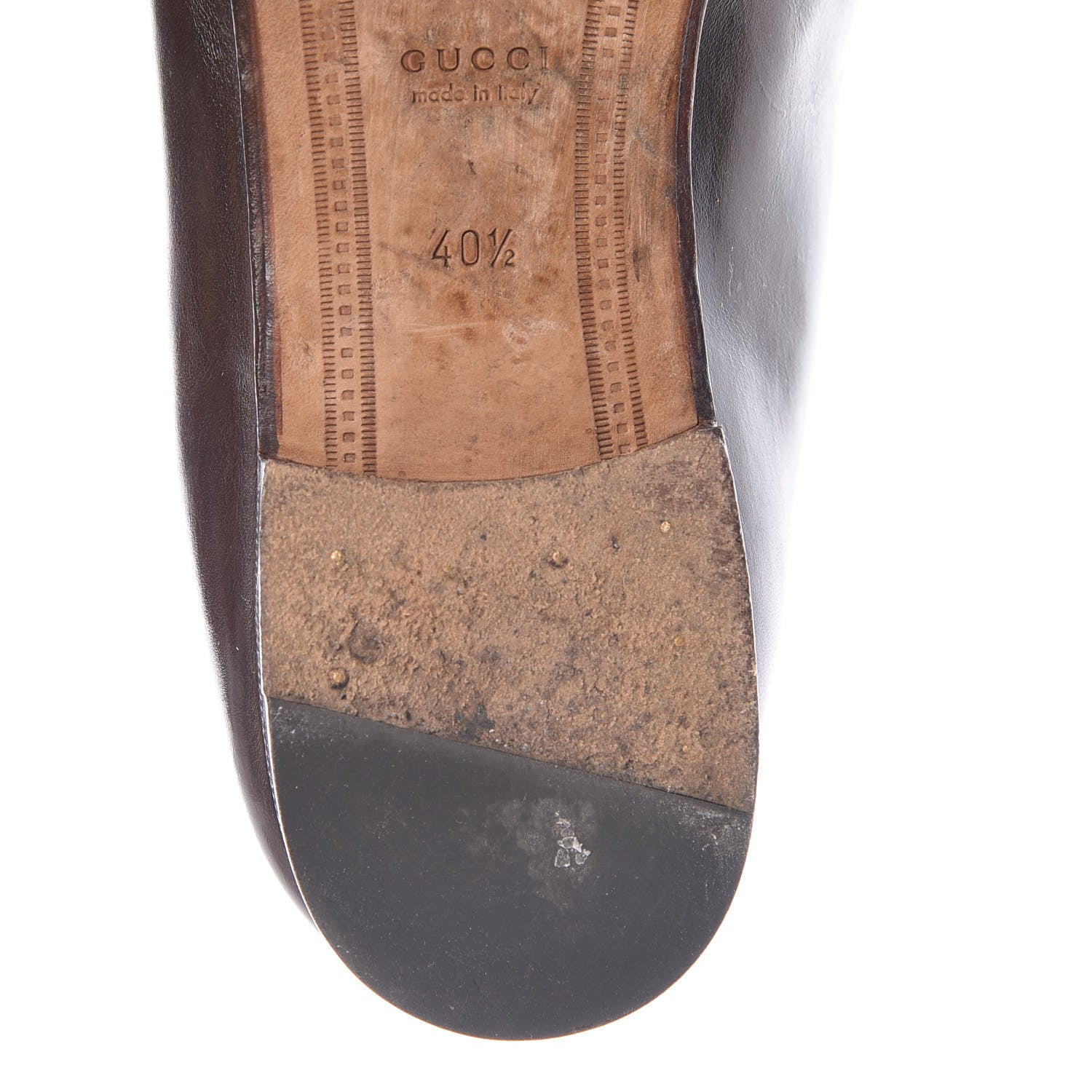 Gucci Calfskin Womens Jordaan Loafers 40.5 Fondente Brown 17 of 20