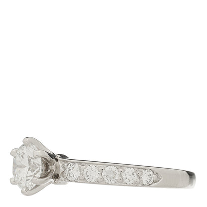 Tiffany Platinum Diamond .57ct Engagement Ring 46 3.75 3 of 6